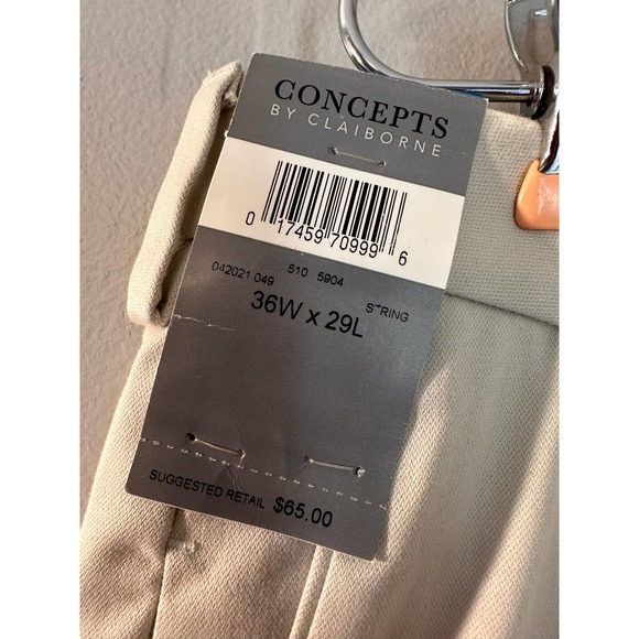 Khaki Concepts by Claiborne NWT 36x29 - Picture 3 of 5